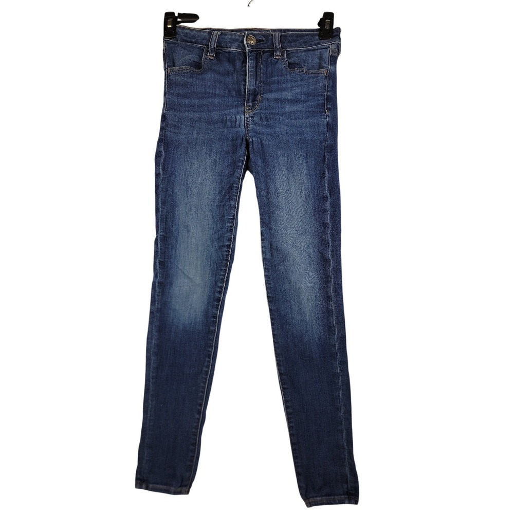 American Eagle Outfitters Womens Skinny Jeans Blue Medium Wash Size 6 Regular